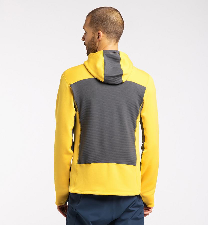 Haglöfs Mens Roc Nordic Mid Layer Yellow/Black New Zealand 96874WHFP
